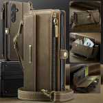 CaseMe Lanyard Nahast T&otilde;mblukuga Rahakott Kaardi Telefoni&uuml;mbris Samsung Galaxy S26 Ultra S25 FE S24 Plus S23 S22 S21 A17 A16 A56 jaoks Kate (Samsung S22)