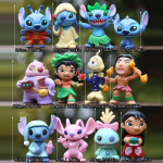 12 tk/komplekt Anime Stitch Scrump Lilo tegelased Vin&uuml;&uuml;lkujuke Mudel M&auml;nguasjad