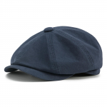 BOTVELA Meeste Newsboy Gatsby M&uuml;ts 100% Puuvill Vintage Lame Ivy S&otilde;idu Taksojuhi M&uuml;ts 58cm tumesinine