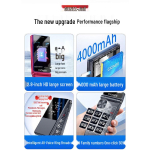 Gionee V17 4G klapptelefon eakatele (CN versioon) 4G, 4000mAh Ultra-Long Standby punane