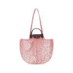 Longchamp Le Pliage Filet 38 Tugeva k&auml;epidemega V&otilde;rkriidest Ostukott Suur Naiste ostukott Roosa 10121HVHP63 Pink