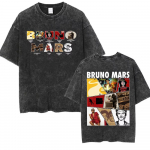 Bruno Mars Romantiline Album I Just Might Laulus&otilde;nad Graafilise Tr&uuml;kiga T-s&auml;rk Meestele Naistele Moodne Vintage Pesitud L&uuml;hikeste Varrukatega T-s&auml;rgid Streetwear M