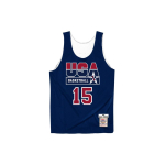 Mitchell & Ness x NBA Kahepoolne treeningmeeskonna USA 1992 s&auml;rgid 'Magic Johnson 15' Meeste ARPJGS18434-USANAVY92EJH S gray
