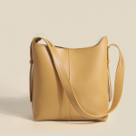 Vintage Designer Bucket Bag Kunstnahast k&auml;ekotid naistele &Otilde;lakott Casual Brand Naiste Messengeri kandekott kollane