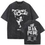 Pestud Vintage B&auml;ndi My Chemical Romance The Black Parade Tuur 2025 T-s&auml;rk Meestele Naistele Mood Punk Emo &Uuml;legabariidilised T-s&auml;rgid S mitmev&auml;rviline