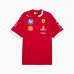 PUMA x Scuderia Ferrari 2025 repliik suurte m&otilde;&otilde;tudega s&otilde;itja T-s&auml;rk 'Dark Cherry' Meeste 713571-01 XL