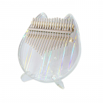 Kalimba akr&uuml;&uuml;list 17 klahviga l&auml;bipaistev kassipoeg P&ouml;idlaklaver Mbira tuuneri vasarahoidjaga Kalimba &uuml;mbris rainbow light
