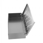 1 tk 22x10CM Roostevabast terasest karbigrill BBQ grillikarp 90&deg; avatava kaanega - T&auml;iuslik maitsek&uuml;llaseks grillimiseks! Grillialuse Osad China Mainland