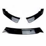 L&auml;ikiv must auto esipamperi splitteri huul BMW 2. seeriale F22/F23 M235i M240i M-Sport 2014-2021 Pamperi katte kaitsja Gloss Black