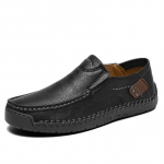 Uued K&auml;sit&ouml;&ouml;nahast Meeste Kingad Vabaaja Mugavad Meeste Slip-on Nahast Mokassiinid Meeste Lamedad Kingad Kuum M&uuml;&uuml;k Mokassiinid T&ouml;&ouml;riistakingad Mees 38 must
