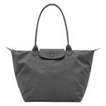 Longchamp Le Pliage Lihtne ja elegantne kott Taaskasutatud nailonist &otilde;lakott Suur suurus Unisex Paaristiil S&uuml;simust 1899979012 hall v&auml;rv