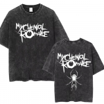 Meeste Naiste Punk Emo Rock &Uuml;legabariidilised L&uuml;hikeste Varrukate Topid Rock B&auml;nd My Chemical Romance Pesitud Vintage Tr&uuml;kitud T-s&auml;rk S