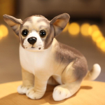 12 stiili uus koeranukk armas simulatsioonibulldog pl&uuml;&uuml;sist m&auml;nguasjad Chihuahua loom t&auml;idisega pehme padi padi j&otilde;ulukink 18cm