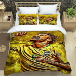 Ronaldo, Messi, Mbappe, Neymar Muster Tekikate Padjap&uuml;&uuml;ridega Mikrokiud Digitaalselt Tr&uuml;kitud Voodipesukomplekt &Uuml;heinimese Kaheinimese Suur Queen King 140x200cm white