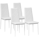 4 tooli komplekt, s&ouml;&ouml;gitoa toolid, k&ouml;&ouml;gitoolid, 41 cm x 50 cm x 97 cm, Valge 41 x 50 x 97 cm valge