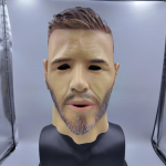 Realistlik lateksist mehemask Chris Hemsworth kuulsuse mask Halloweeni karnevali kost&uuml;&uuml;mipidu peokleit t&auml;iskasvanute nalja peakate valge