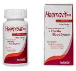 HealthAid Haemovit Raua ja Foolhappe Toidulisand B12-vitamiiniga | Toetab Tervet Vere Moodustumist & Aitab V&auml;hendada V&auml;simust | Meestele & Naistele &ndash; 30