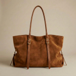 Ehtne Nahast Naiste Kott - Suure Mahutavusega Veisenahast Kott, Stiilne ja Retro Crossbody Kott One Size brown