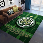 Celtic FC Logo Vaip Elutoa, Magamistoa, Kodu Diivani Kaunistuseks, Laste m&auml;ngimiseks Libisemiskindel P&otilde;randamatt 70x100cm( 27x39in )