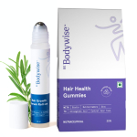 Be Bodywise Juuste Kasvu Pakk, 30-p&auml;evane Pakk, Biotiini Juuksekommid (30 kummikommi) & Rosmariini juuste kasvu seerum (Rullik) 25 ml, Juuste v&auml;ljalangemise ja juuste kasvu jaoks white