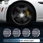 2026 Kuum Audi jaoks 4 tk AUDI 60mm 69mm Rummu LED-tuled Kate Auto Ujuv Valgustus Ratta Keskkatte Korgid Audi A3 A4 A5 A6 jaoks 69mm
