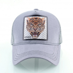 Meeste pesapallim&uuml;ts Suvised v&otilde;rkk&uuml;barad naistele Animal Leopard Patch Hip Hop Trucker Cap 56-59CM valge
