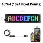 Kohandatud programmeeritav LED-silt USB 5V Bluetoothi ​​logo valgustekst muster animatsioon piksliploki kuvamine auto keriv reklaam