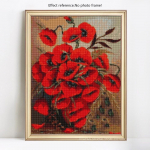 Teemanttikandid Lilled Teemantmaal &uuml;mmarguste kividega Teemant 20X30