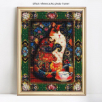 DIY teemantmaal T&auml;is&uuml;mmargune Animal Teemantmosaiik Ristpistes Tikand Rhinestone 20X30CM