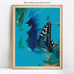 5D DIY T&auml;is&uuml;mmargune teemantmaaling Loomade liblikas Rhinestone Mosaiic Diamond 20X30CM