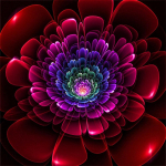 Teemantmaaling &uuml;mmargune puur Rhinestones pildid Teemanttikandid Suur punane lilleline ristpiste 30x30CM