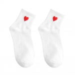 TOPMART Naiste &Uuml;hev&auml;rvilised S&uuml;damekujulised Hingavad Puuvillased Elastsed Keskmise Pikkusega Sokid One Size hall