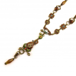 Les Tr&eacute;sors De Lily [D7889] - Collier Cr&eacute;ateur 'Hime' Marron pruun