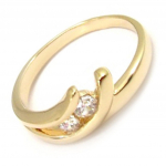 Bague Plaqu&eacute; Or 'C&acirc;lin' 52 kuld