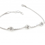 Les Tr&eacute;sors De Lily [K9580] - Bracelet Argent 'Sissi' blanc - 6 mm valge