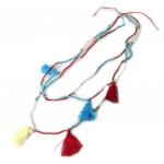 Les Tr&eacute;sors De Lily [N7210] &ndash; Disainer pikk kaelakee  Altai  sinine valge punane sinine