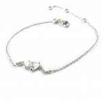 Altesse [P0572] &ndash; h&otilde;bedane k&auml;ev&otilde;ru 'Love' h&otilde;bevalge (roodiumiga kaetud) h&otilde;be