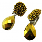 Lily-Crystal [P3698] &ndash; kuldsed k&auml;sit&ouml;&ouml;lised Callas k&otilde;rvaklambrid &ndash; 5x2 cm kuld