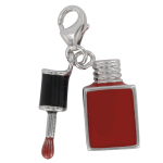 Les Tr&eacute;sors De Lily [Q4931] &ndash; h&otilde;bedane v&otilde;luripats 'Rouge &agrave; L&egrave;vres' h&otilde;bepunane (roodiumiga kaetud) &ndash; 15x15 mm punane