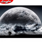 Teemantv&auml;rvimiskomplektid Auto ristpistes Teemanttikandid Maastik K&auml;sitsi valmistatud kingitus K&otilde;ik Decor Rhinestones Kunst 20X30CM