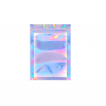 Amusely 100 tk/komplekt selge holograafiline lasertihend kotid ripsmed pakendi s&auml;ilituskott 6cm x 10cm