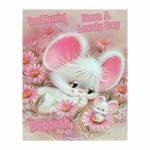 5D Teemantmaal Valge Hiir Teemanttikandid Ristpistes Kodukaunistus K&auml;sitsi valmistatud kingitused Round 20x30cm