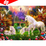 5D teemantmaaling Draakon Kass Hobune Loom Ristpiste T&auml;isruudukujuline Teemanttikandid Ingel T&uuml;druk Portree Rhinestone Mosaiic Kodukaunistuse kingitus Full Round 20X30CM punane