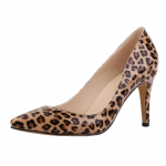 Naiste pumbad OL k&otilde;rged kontsad, seksikad 9 cm terava varbaga tikkp&uuml;ksid, naiste pumbad, seksikad naiste punased pulmakingad, must kontorikonts 39 leopardimustriline v&auml;rv