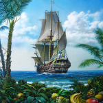 DIY 5D teemantmaal T&auml;is &uuml;mmargune maaliline purjepaadi tikand Teemantmosaiik Pilt kivikividest Drop Ship Decor King Full Round 20x20CM