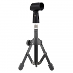 MS-12 Mini kokkupandav reguleeritav lauamikrofoni statiiv koos MC5 mikrofoniklambri hoidiku kronsteiniga