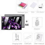 BDF P30 10,1 tolli 8 GB muutm&auml;lu + 128 GB ROM Android 12 Pad 4G v&otilde;rgutahvelarvuti, helistage Androidi tahvelarvutitele EU Plug must