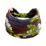 Puuvillane pehme pea&uuml;mbris Bandana turban elastne s&otilde;lme juukseaksessuaarid Vintage peapaelad laiad lilleprintid Boho 13