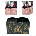 Juuksuri t&ouml;&ouml;riistade hoiukast eemaldatav tualettlaud juukseklambrid k&auml;&auml;ride jaoks roheline