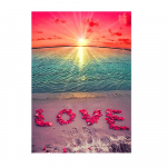 5D isetehtud teemantmaal Kodukaunistus Maastiku &uuml;mmargune teemantmosaiik K&auml;sitsi valmistatud 30X40cm